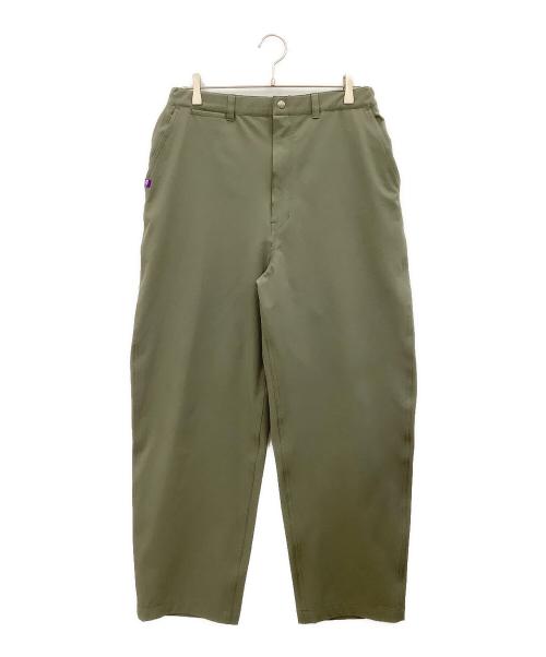 THE NORTHFACE PURPLELABEL（ザ・ノースフェイス パープルレーベル）THE NORTHFACE PURPLELABEL (ザ・ノースフェイス パープルレーベル) Stretch Twill Wide Tapered Field Pants カーキ サイズ:W32の古着・服飾アイテム