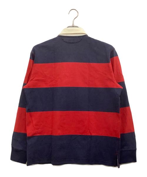 POLO RALPH LAUREN（ポロ・ラルフローレン）POLO RALPH LAUREN (ポロ・ラルフローレン) ポロシャツ ネイビー×レッド サイズ:Mの古着・服飾アイテム