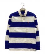 POLO RALPH LAURENポロ・ラルフローレン）の古着「ポロシャツ」｜ブルー×ホワイト