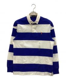 POLO RALPH LAUREN（ポロ・ラルフローレン）の古着「ポロシャツ」｜ブルー×ホワイト