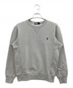 POLO RALPH LAURENポロ・ラルフローレン）の古着「クルーネックスウェット」｜グレー