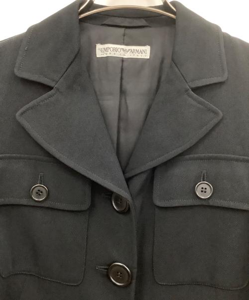 EMPORIO ARMANI（エンポリオ アルマーニ）EMPORIO ARMANI (エンポリオ アルマーニ) テーラードジャケット ブラック サイズ:38の古着・服飾アイテム