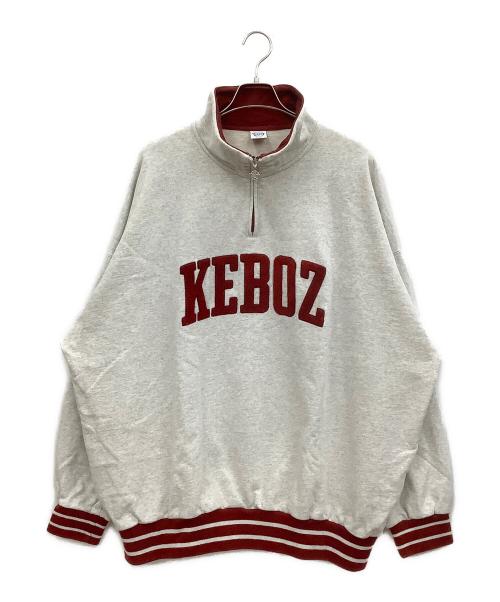 KEBOZ（ケボズ）KEBOZ (ケボズ) ハーフジップスウェット グレー サイズ:XXLの古着・服飾アイテム