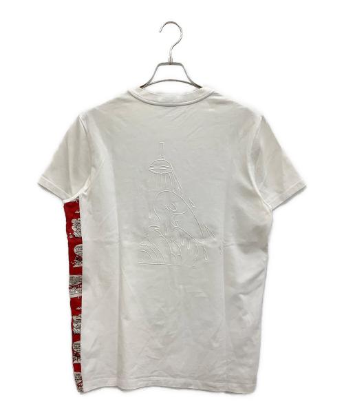 MONCLER（モンクレール）MONCLER (モンクレール) 半袖Tシャツ ホワイト サイズ:Lの古着・服飾アイテム