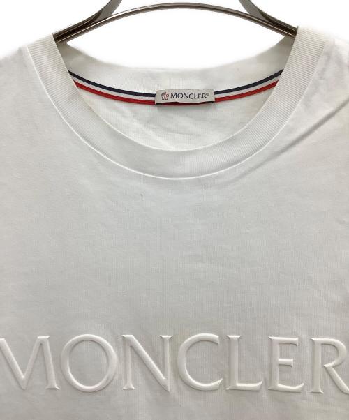 MONCLER（モンクレール）MONCLER (モンクレール) 半袖Tシャツ ホワイト サイズ:Lの古着・服飾アイテム
