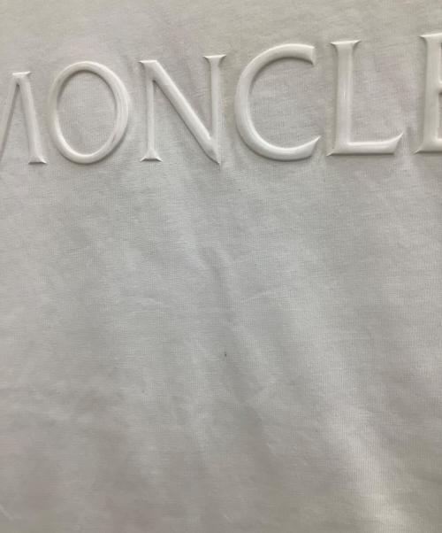 MONCLER（モンクレール）MONCLER (モンクレール) 半袖Tシャツ ホワイト サイズ:Lの古着・服飾アイテム