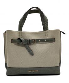 MICHAEL KORS（マイケルコース）の古着「2WAYショルダーバッグ」｜ベージュ×カーキ