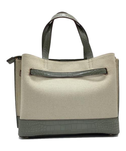 MICHAEL KORS（マイケルコース）MICHAEL KORS (マイケルコース) 2WAYショルダーバッグ ベージュ×カーキの古着・服飾アイテム