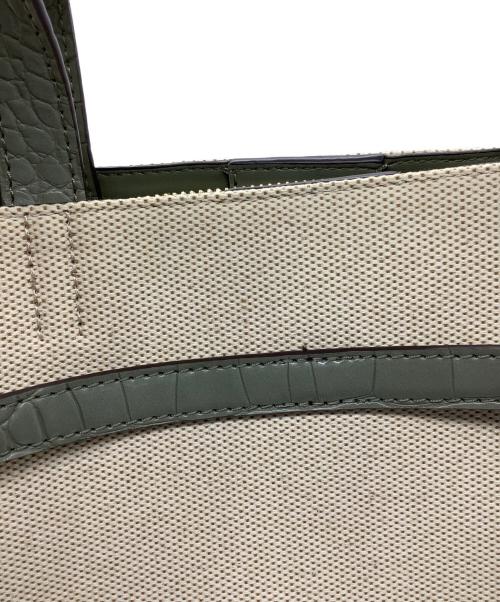 MICHAEL KORS（マイケルコース）MICHAEL KORS (マイケルコース) 2WAYショルダーバッグ ベージュ×カーキの古着・服飾アイテム