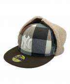 New Eraニューエラ）の古着「59FIFTY Dog EarLACK LABEL FW23」｜ダークグリーンチェック