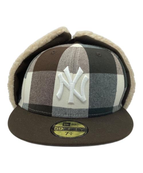 New Era（ニューエラ）New Era (ニューエラ) 59FIFTY Dog EarLACK LABEL FW23 ダークグリーンチェック サイズ:7 1/4 57.7cmの古着・服飾アイテム