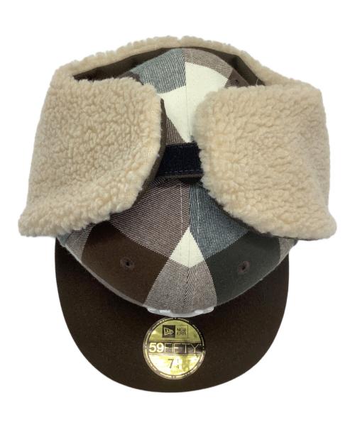 New Era（ニューエラ）New Era (ニューエラ) 59FIFTY Dog EarLACK LABEL FW23 ダークグリーンチェック サイズ:7 1/4 57.7cmの古着・服飾アイテム