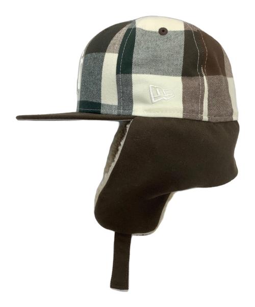 New Era（ニューエラ）New Era (ニューエラ) 59FIFTY Dog EarLACK LABEL FW23 ダークグリーンチェック サイズ:7 1/4 57.7cmの古着・服飾アイテム