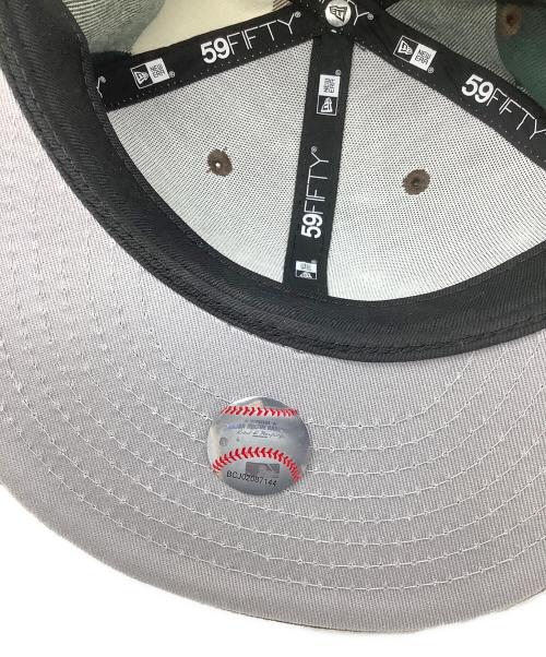 New Era（ニューエラ）New Era (ニューエラ) 59FIFTY Dog EarLACK LABEL FW23 ダークグリーンチェック サイズ:7 1/4 57.7cmの古着・服飾アイテム
