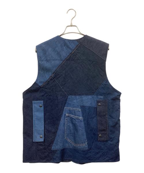 rebear by johnbull（リベアバイジョンブル）rebear by johnbull (リベアバイジョンブル) デニムベスト ネイビー サイズ:Fの古着・服飾アイテム