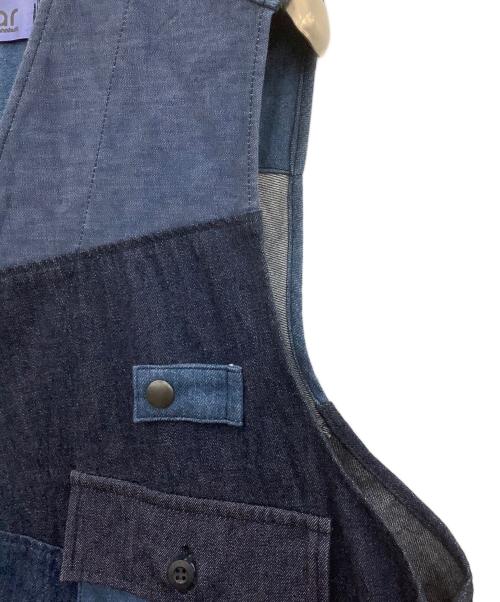 rebear by johnbull（リベアバイジョンブル）rebear by johnbull (リベアバイジョンブル) デニムベスト ネイビー サイズ:Fの古着・服飾アイテム