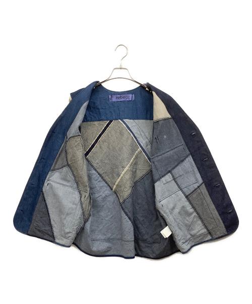 rebear by johnbull（リベアバイジョンブル）rebear by johnbull (リベアバイジョンブル) デニムベスト ネイビー サイズ:Fの古着・服飾アイテム