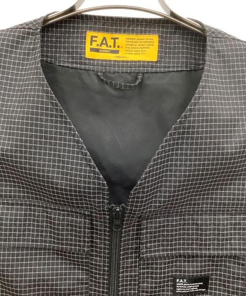 FAT（エフエーティー）FAT (エフエーティー) ナイロンベスト ブラック サイズ:skinnyの古着・服飾アイテム