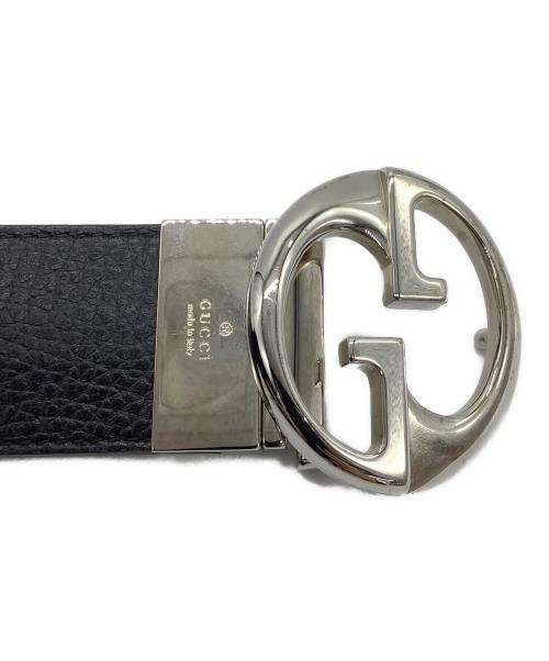GUCCI（グッチ）GUCCI (グッチ) レザーベルト ブラック サイズ:95の古着・服飾アイテム