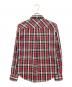 Vivienne Westwood man (ヴィヴィアン ウェストウッド マン) 長袖シャツ レッド×ネイビー サイズ:48：6000円