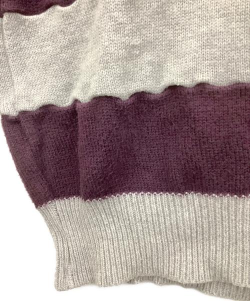 tricot COMME des GARCONS（トリココムデギャルソン）tricot COMME des GARCONS (トリココムデギャルソン) 薄手ニット パープル×グレー サイズ:−の古着・服飾アイテム