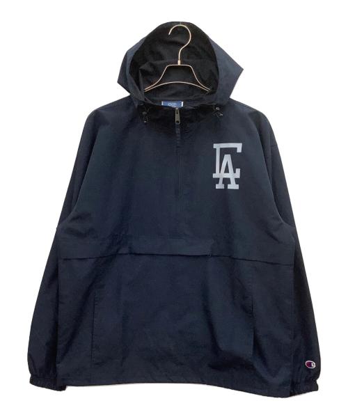 CALIF OLKS（カリフォークス）CALIF OLKS (カリフォークス) Champion (チャンピオン) アノラックパーカー ネイビー サイズ:Lの古着・服飾アイテム