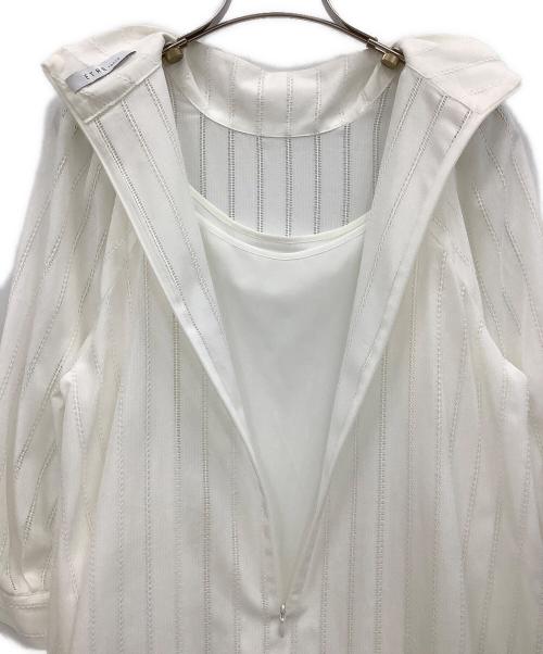ETRE TOKYO（エトレトウキョウ）ETRE TOKYO (エトレトウキョウ) 半袖ワンピース ホワイト サイズ:Fの古着・服飾アイテム