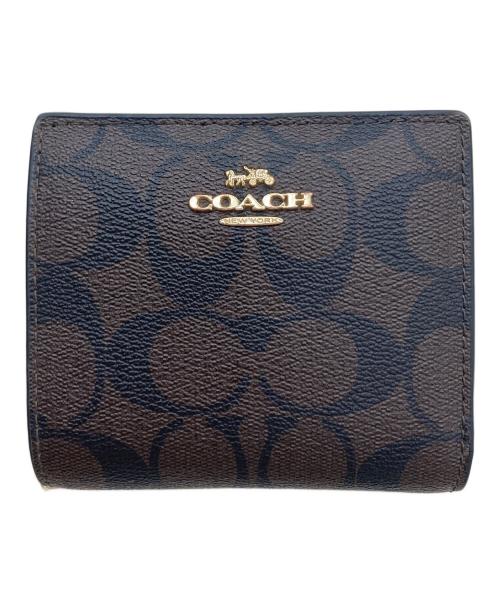 COACH（コーチ）COACH (コーチ) 2つ折り財布 ブラウンの古着・服飾アイテム