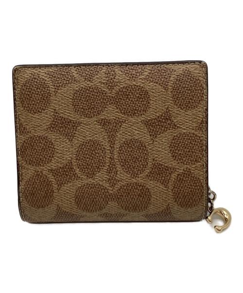COACH（コーチ）COACH (コーチ) スナップウォレット ベージュの古着・服飾アイテム