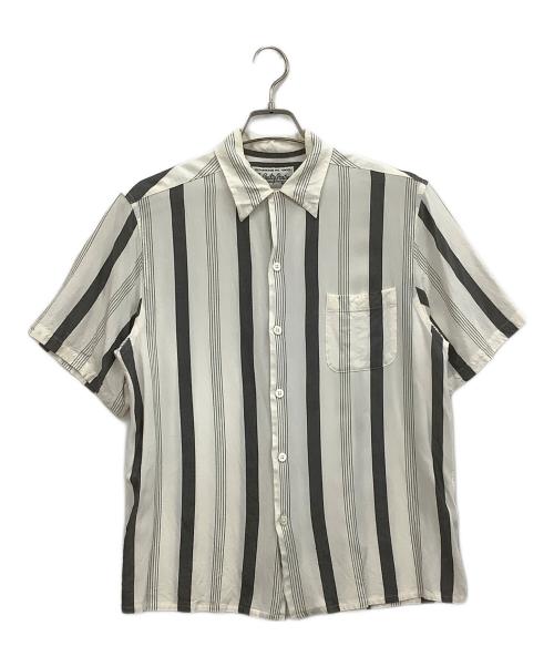 WACKO MARIA（ワコマリア）WACKO MARIA (ワコマリア) 半袖シャツ ホワイト×グレー サイズ:Mの古着・服飾アイテム