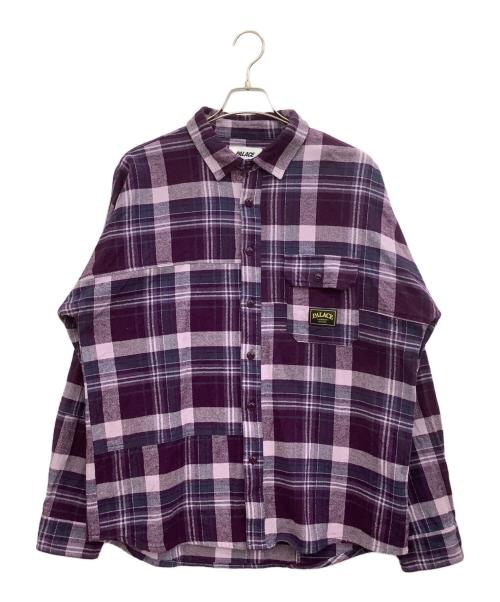 PALACE（パレス）PALACE (パレス) Lumber Yak Patch Overshirt パープル サイズ:Lの古着・服飾アイテム