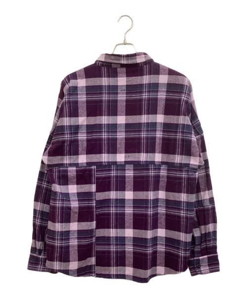 PALACE（パレス）PALACE (パレス) Lumber Yak Patch Overshirt パープル サイズ:Lの古着・服飾アイテム