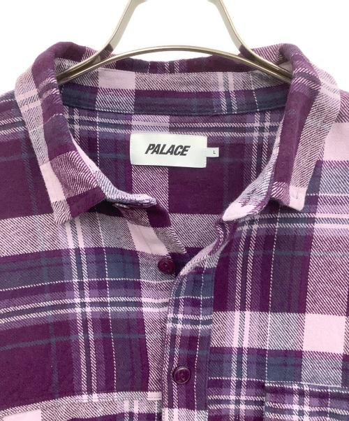 PALACE（パレス）PALACE (パレス) Lumber Yak Patch Overshirt パープル サイズ:Lの古着・服飾アイテム