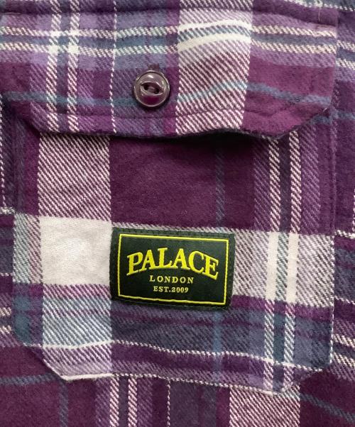 PALACE（パレス）PALACE (パレス) Lumber Yak Patch Overshirt パープル サイズ:Lの古着・服飾アイテム