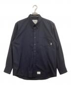 WTAPSダブルタップス）の古着「BD/LS/RAPO.TWILL」｜ネイビー