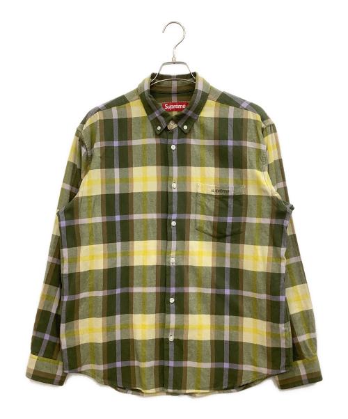 SUPREME（シュプリーム）SUPREME (シュプリーム) plaid Flannel shirt グリーン サイズ:Mの古着・服飾アイテム