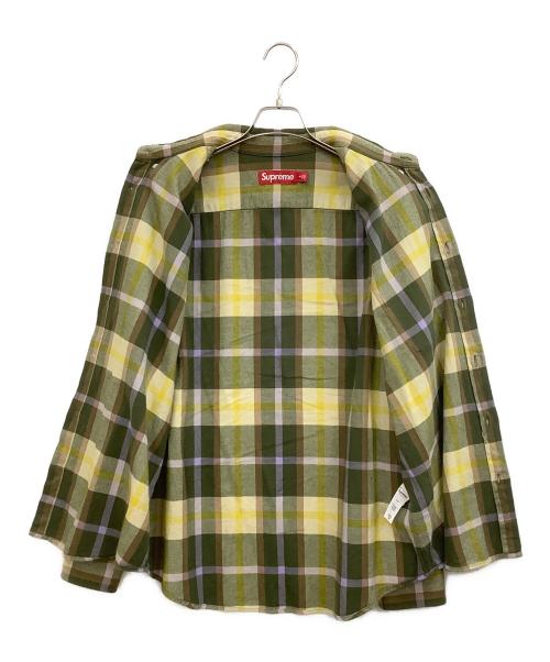 SUPREME（シュプリーム）SUPREME (シュプリーム) plaid Flannel shirt グリーン サイズ:Mの古着・服飾アイテム
