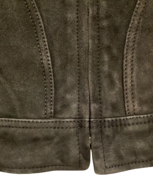 AVIREX（アヴィレックス）AVIREX (アヴィレックス) SHEEP SUEDE TRACK JACKET ブラウン サイズ:XLの古着・服飾アイテム