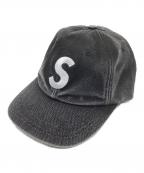 SUPREMEシュプリーム）の古着「Pigment Coated S Logo 6-Panel」｜ブラック