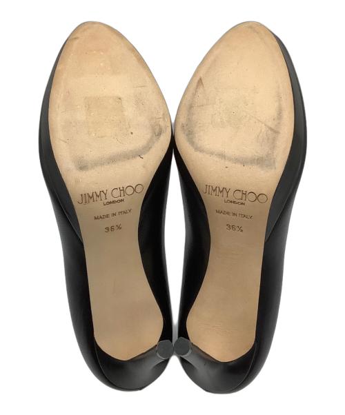 JIMMY CHOO（ジミーチュウ）JIMMY CHOO (ジミーチュウ) ヒールパンプス ブラック サイズ:36 1/2の古着・服飾アイテム