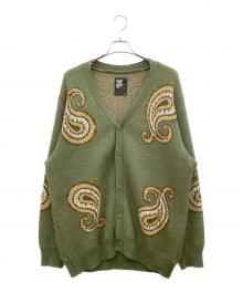CHALLENGER（チャレンジャー）の古着「BIG PAISLEY CARDIGAN」｜カーキ