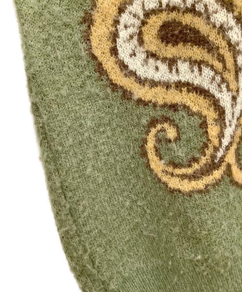CHALLENGER（チャレンジャー）CHALLENGER (チャレンジャー) BIG PAISLEY CARDIGAN カーキ サイズ:Lの古着・服飾アイテム