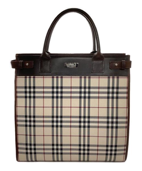 BURBERRY（バーバリー）BURBERRY (バーバリー) 2WAYハンドバッグ ブラウン サイズ:−の古着・服飾アイテム