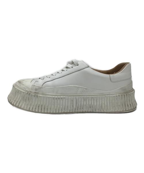 JIL SANDER（ジルサンダー）JIL SANDER (ジルサンダー) ローカットスニーカー ホワイト サイズ:40の古着・服飾アイテム