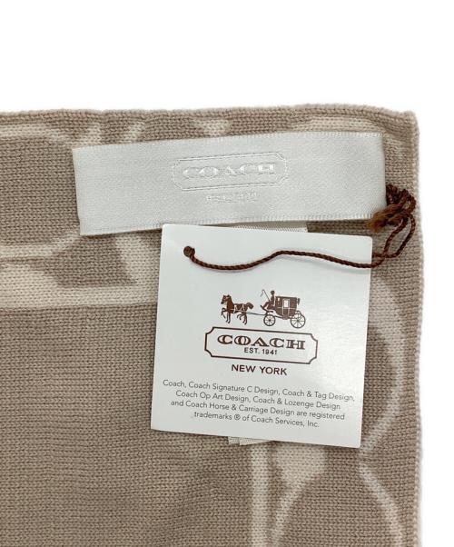 COACH（コーチ）COACH (コーチ) マフラー ベージュの古着・服飾アイテム