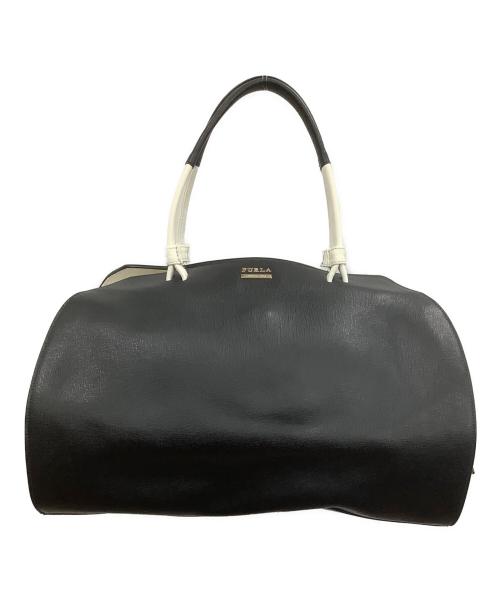 FURLA（フルラ）FURLA (フルラ) ハンドバッグ ホワイト×ブラック サイズ:−の古着・服飾アイテム