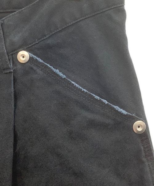 CONZ（コンズ）CONZ (コンズ) Dickies (ディッキーズ) DUCK DOUBLE KNEE CURVED LEG PANTS ブラック サイズ:2の古着・服飾アイテム