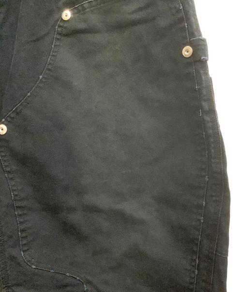 CONZ（コンズ）CONZ (コンズ) Dickies (ディッキーズ) DUCK DOUBLE KNEE CURVED LEG PANTS ブラック サイズ:2の古着・服飾アイテム