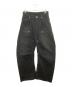 CONZ（コンズ）の古着「DUCK DOUBLE KNEE CURVED LEG PANTS」｜ブラック