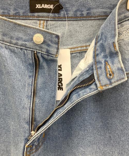X-LARGE（エクストララージ）X-LARGE (エクストララージ) EMBROIDERED DENIM PANTS インディゴ サイズ:32inchの古着・服飾アイテム